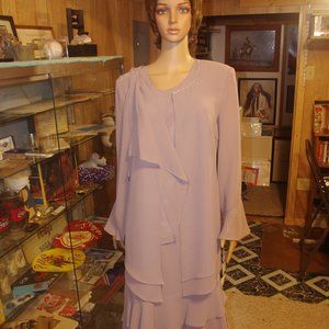 MISTY LANE,  SIZE-12  COLOR- PUTTY ,  SKIRT, BLOUSE, AND JACKET